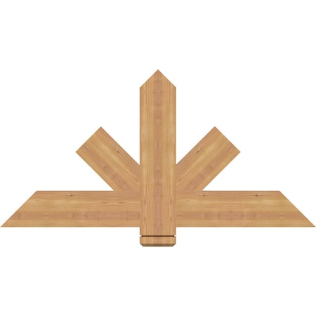 Ekena Millwork Kennewick Timber Gable Bracket, Western Red Cedar, 48"W x 24"H x 1 1/2"D x 5 1/2"F, 12/12 Pitch GBW048X24X0206KEN00SWR